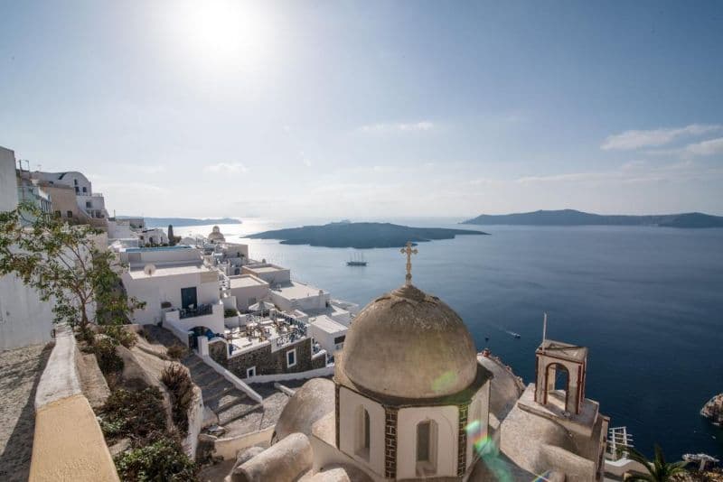 SANTORINI REFLEXIONS VOLCANO